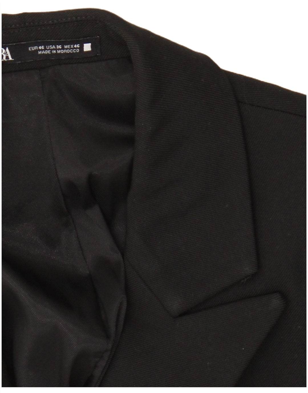 Jaqueta blazer masculina Zara com 1 botão EU 46 pequena preta