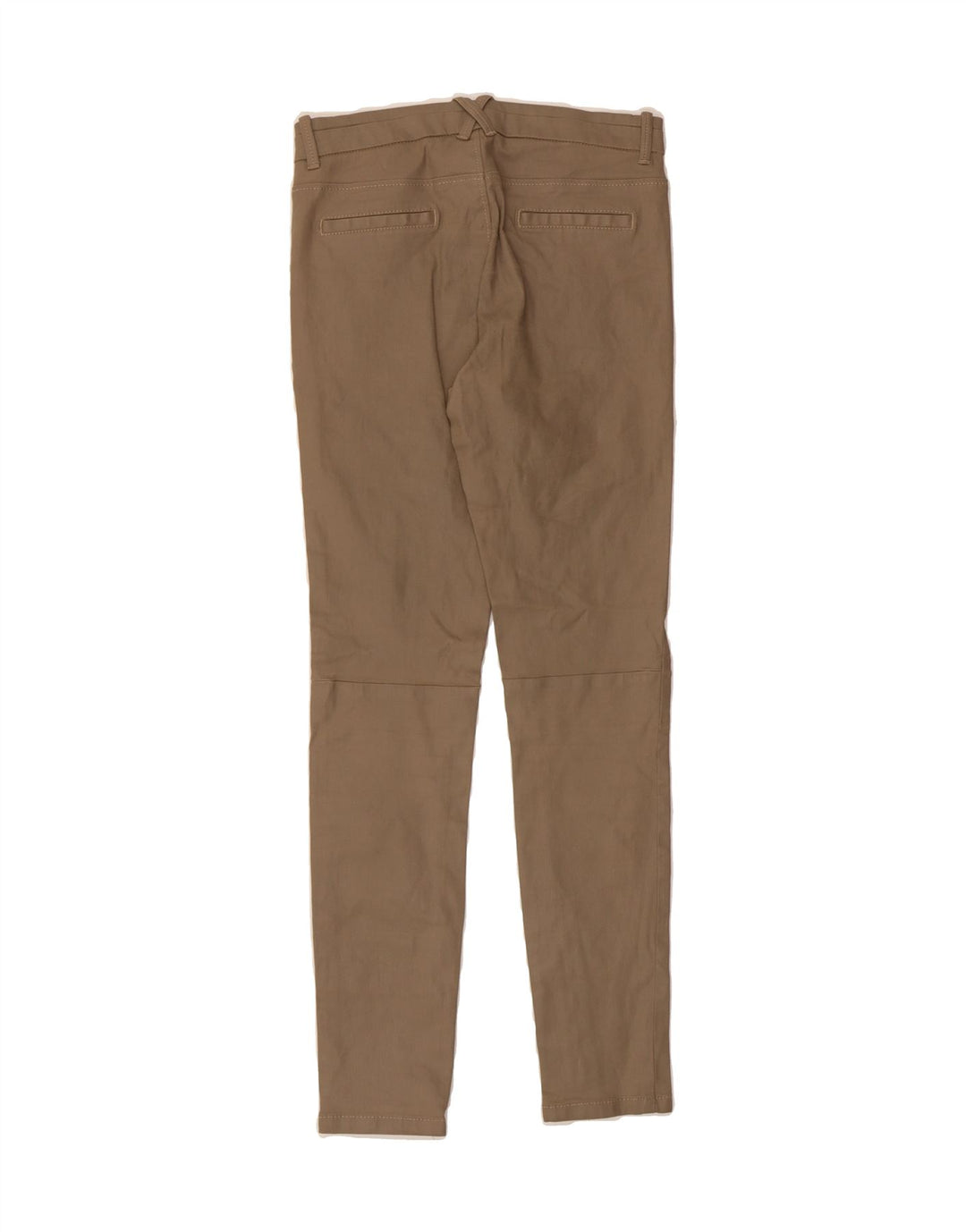 MASSIMO DUTTI Womens Skinny Chino Trousers US 4 XS W26 L28 Brown Cotton Vintage Massimo Dutti and Second-Hand Massimo Dutti from Messina Hembry 
