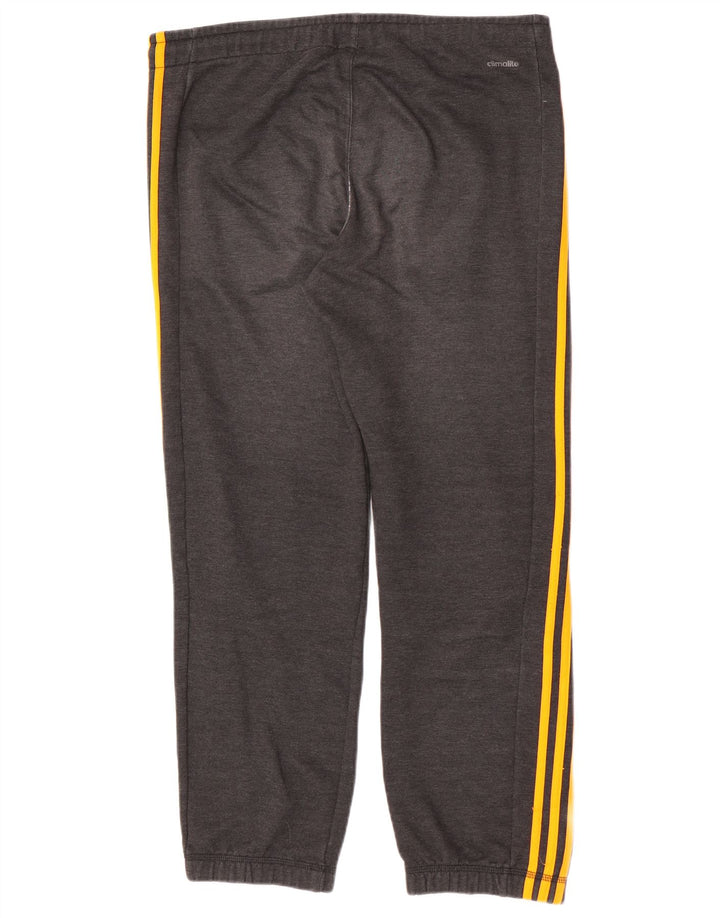 Adidas Mens Climalite Calças de treino Joggers Cinza Médio Poliéster