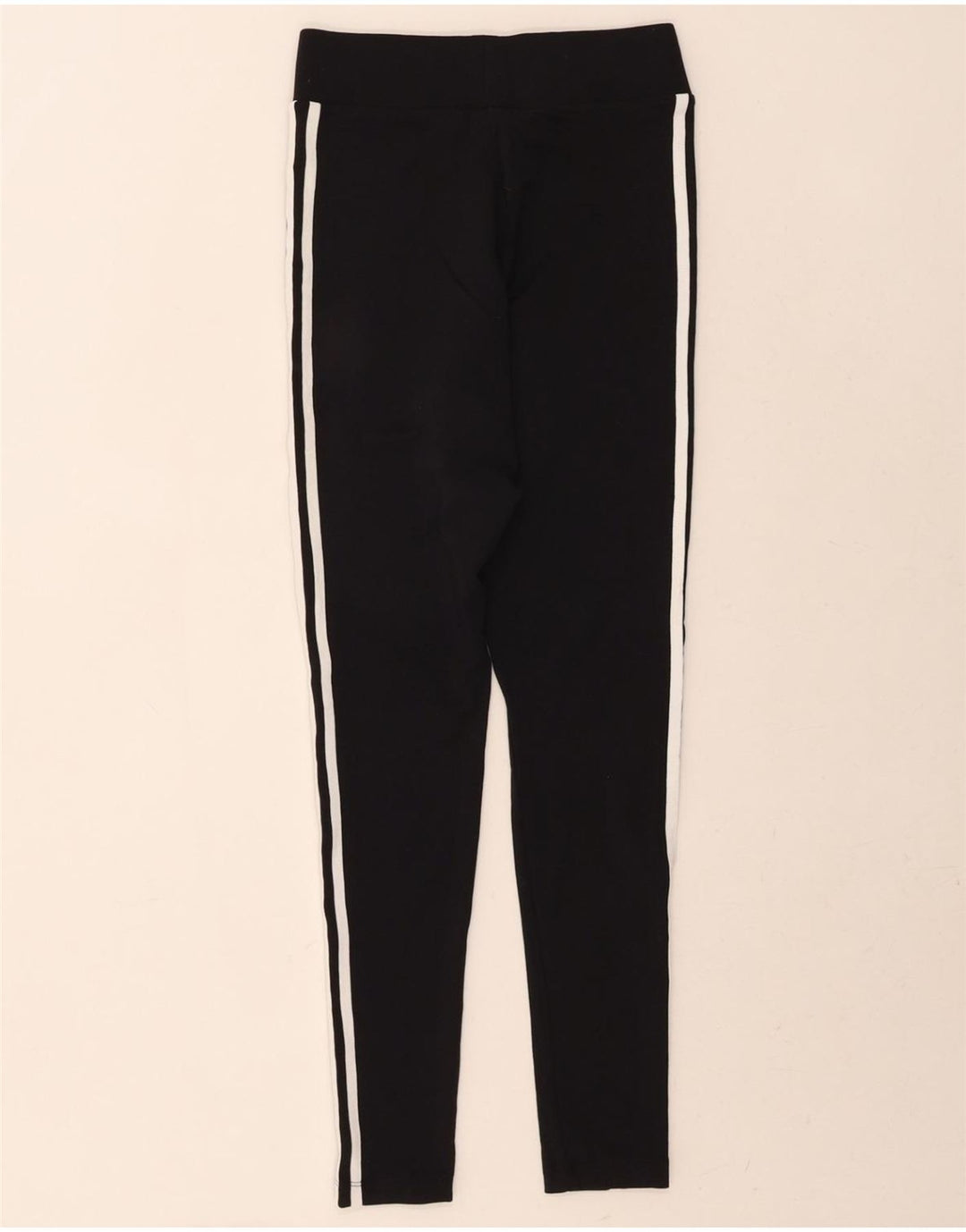 ADIDAS Womens Leggings UK 10 Small Black Cotton Vintage Adidas and Second-Hand Adidas from Messina Hembry 