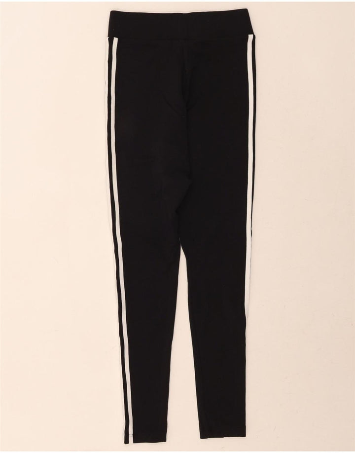 ADIDAS Womens Leggings UK 10 Small Black Cotton Vintage Adidas and Second-Hand Adidas from Messina Hembry 