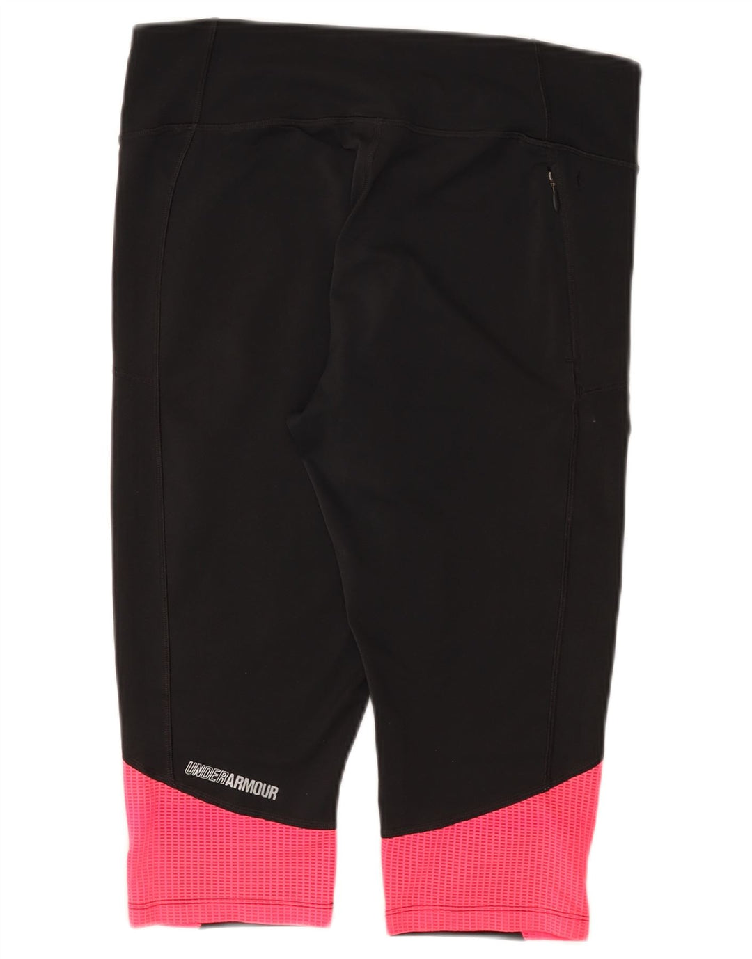 Leggings capri femininas UNDER ARMOUR Reino Unido 14 grande bloco colorido preto