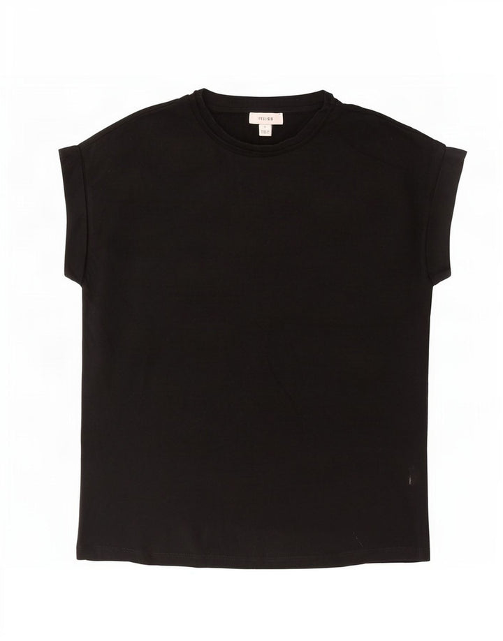 Camiseta masculina Reiss Top pequeno algodão preto
