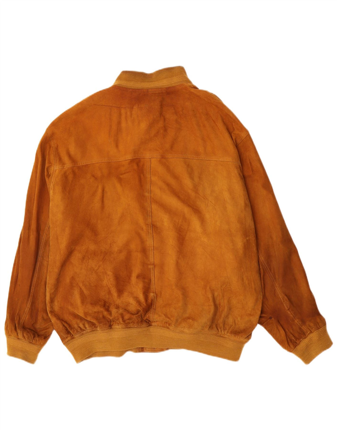 Jaqueta bomber masculina de camurça Harry&Moore EU 56 3XL couro bege