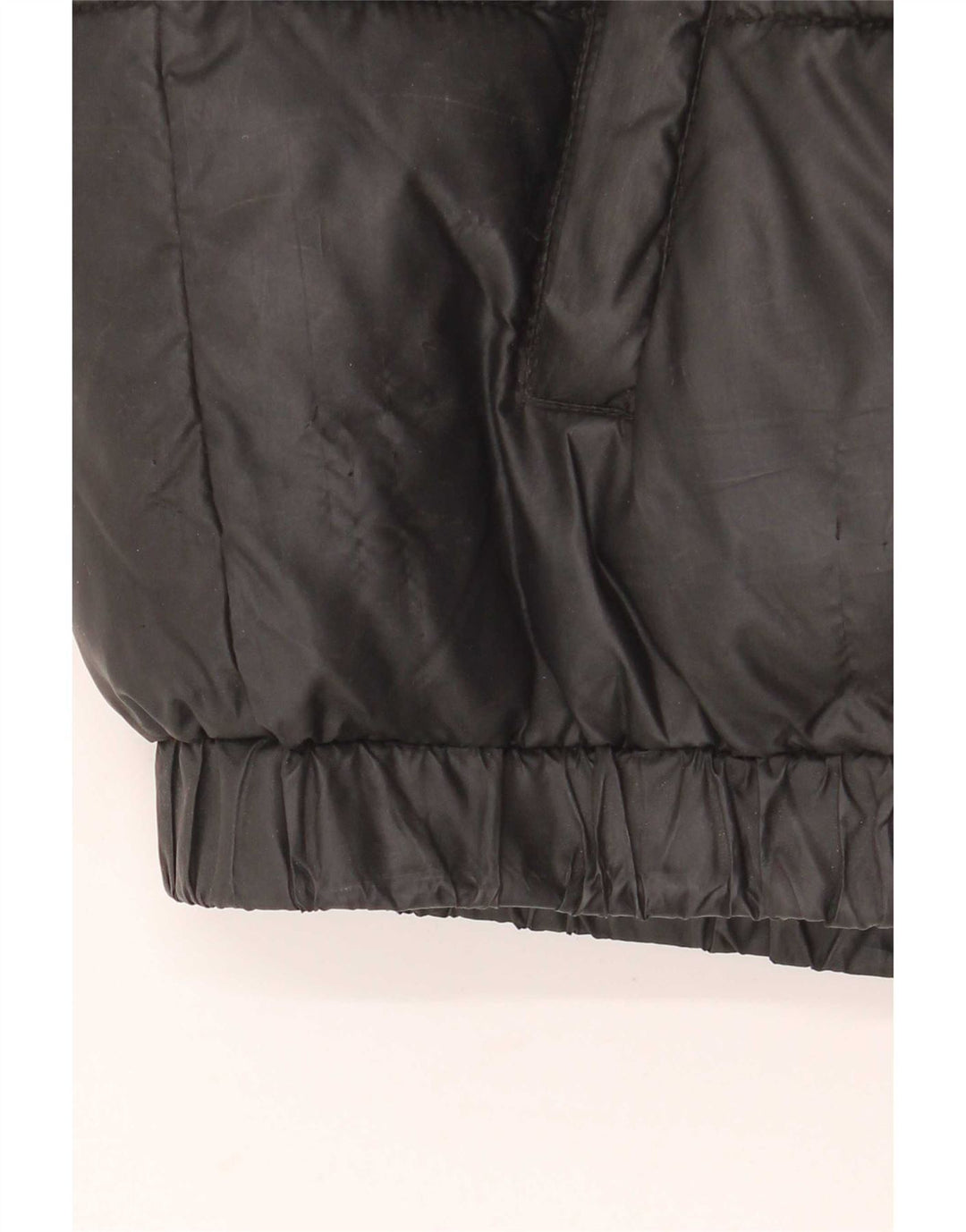 Jaqueta feminina Ellesse com capuz grande e acolchoada UK 12 poliéster preto médio