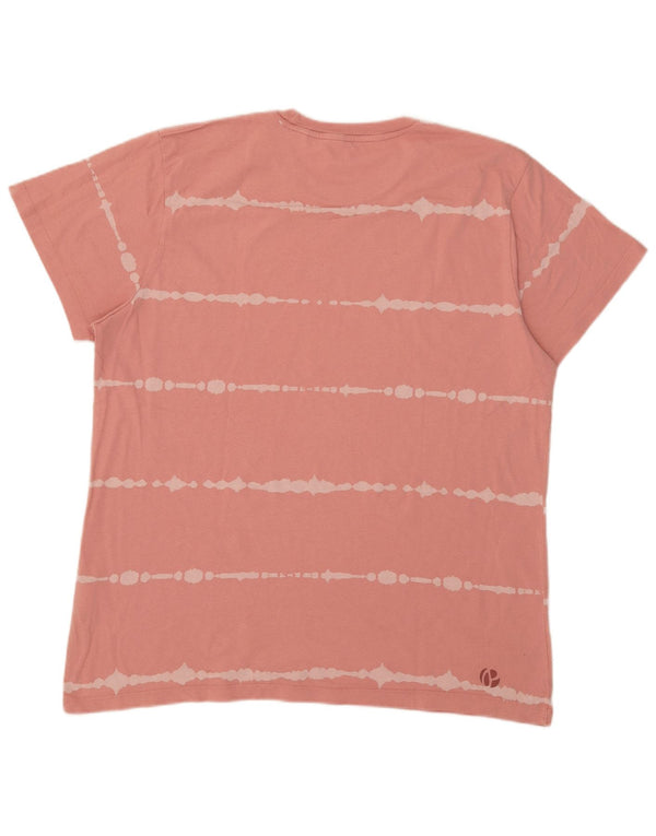 Camiseta masculina regular PEPE Jeans Top XL algodão listrado rosa