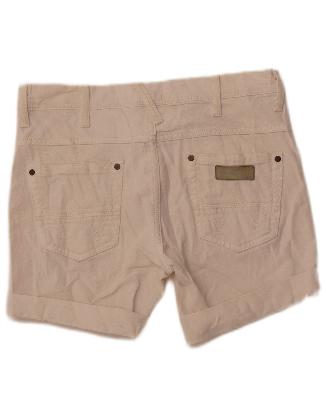 Shorts jeans Wrangler feminino Sly W32 grande algodão branco