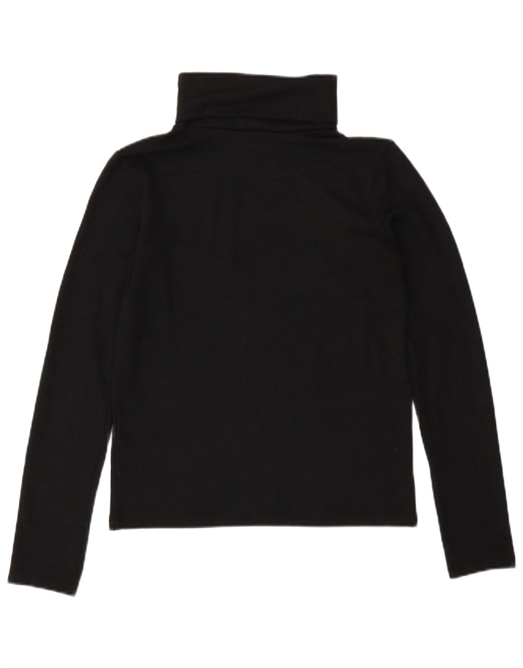 Zara Suéter feminino com gola redonda e gola alta Reino Unido 12 médio preto