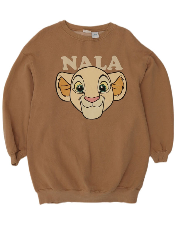 Zara Girls Disney Graphic Moletom Jumper 13-14 Anos Marrom