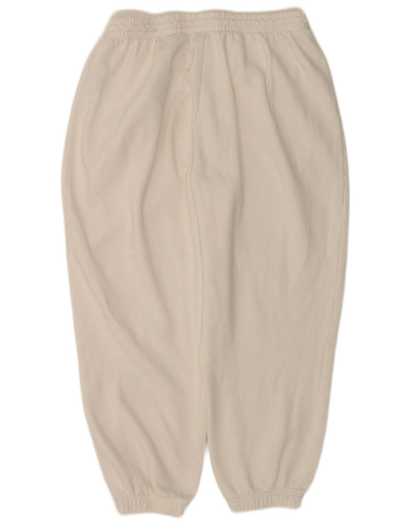Calça de treino feminina Adidas Joggers UK 20 2XL algodão branco