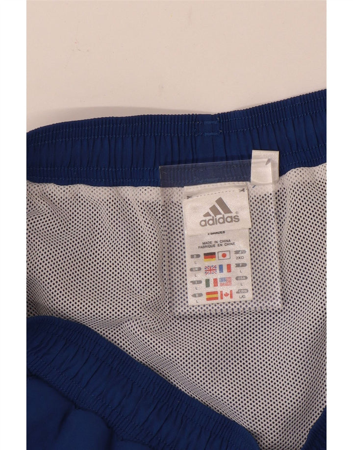 Shorts de natação masculino Adidas grande azul nylon