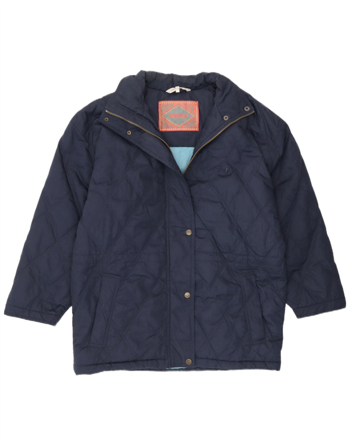 Jaqueta acolchoada feminina Brugi com ajuste solto IT 44 médio azul marinho poliamida