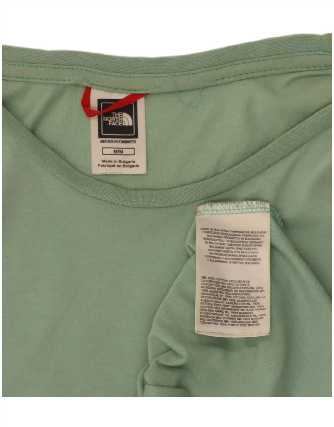 Camiseta masculina The North Face Top algodão verde médio