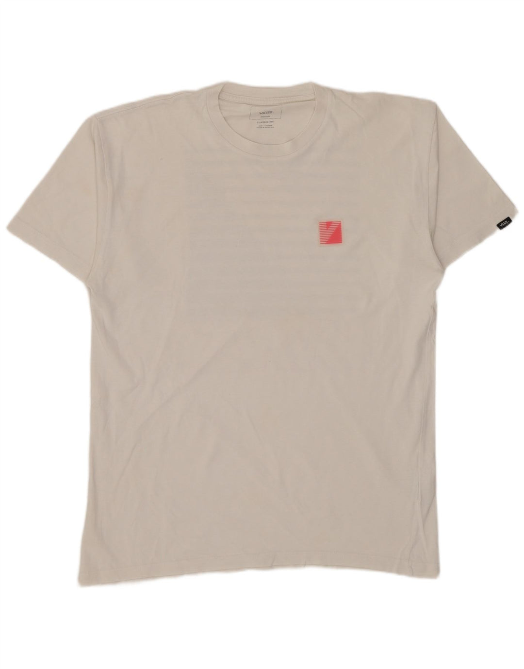 Camiseta Vans Masculina Classic Fit Graphic Top Médio Algodão Branco