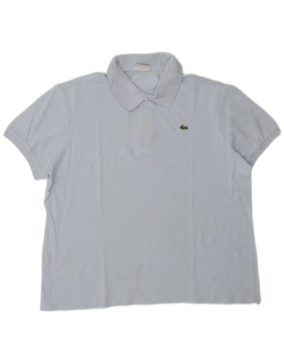 Camisa polo masculina LACOSTE tamanho 6 XL algodão azul