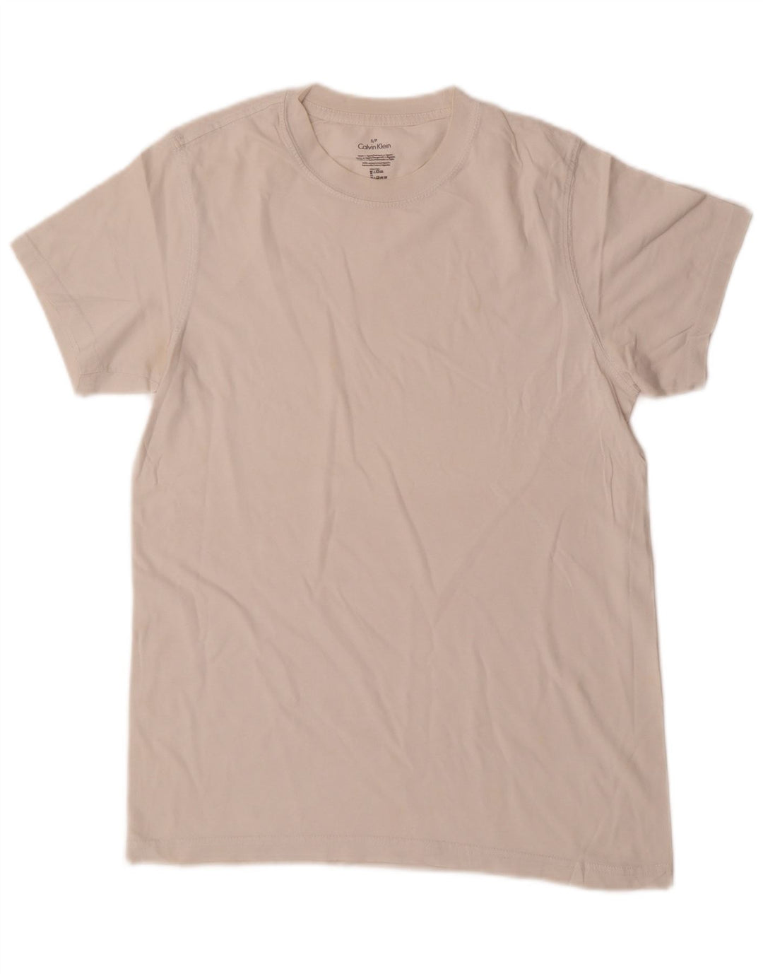 CALVIN KLEIN Camiseta masculina top pequeno algodão branco