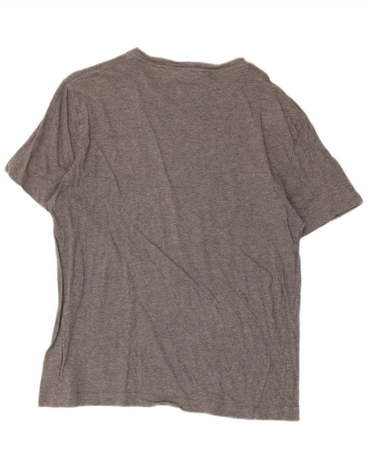 Camiseta masculina Calvin Klein grande algodão cinza