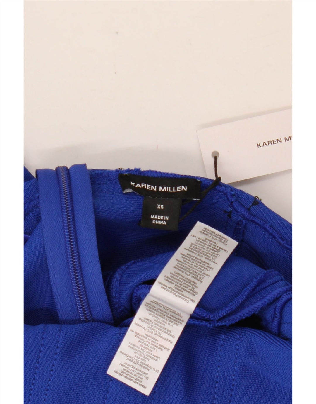 Leggings femininos KAREN MILLEN UK 6 XS azul poliéster