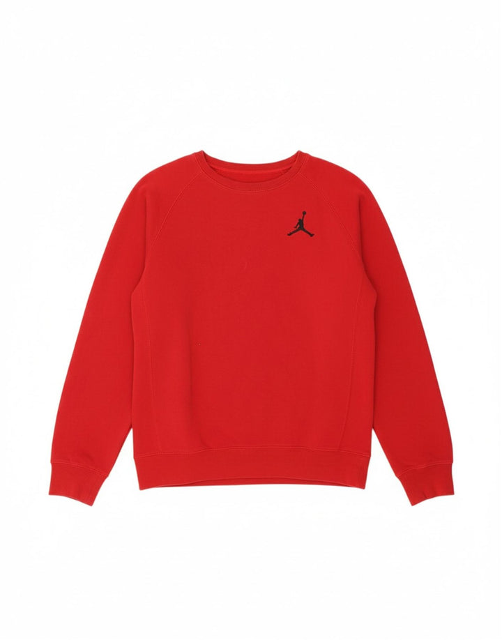 JORDAN Mens moletom jumper pequeno vermelho