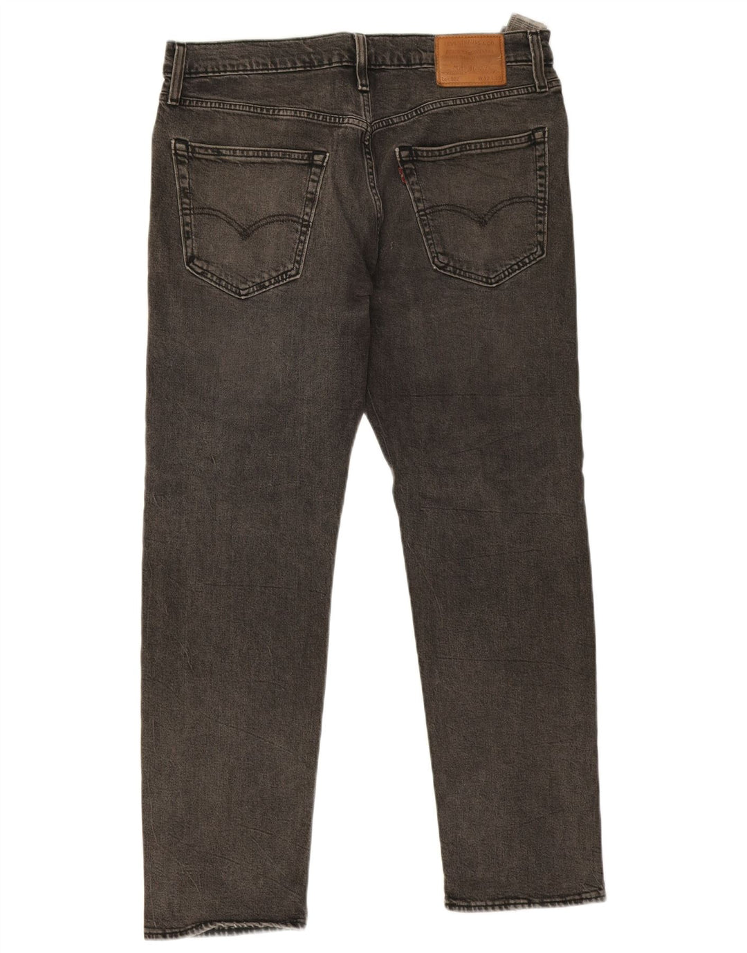 Levi's Masculino 502 Tapered Jeans W32 L30 Cinza Algodão