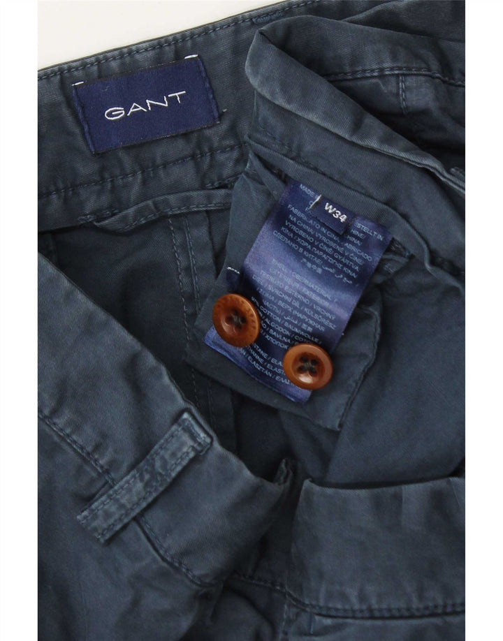 Gant Mens Chino Shorts W34 Grande Algodão Azul Marinho