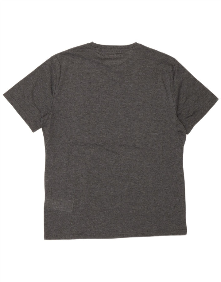 Camiseta masculina Calvin Klein cinza médio poliéster