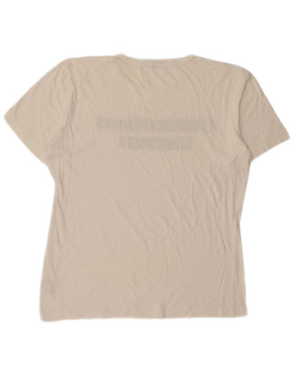 Camiseta feminina Calvin Klein Jeans com estampa gráfica UK 18 XL algodão branco