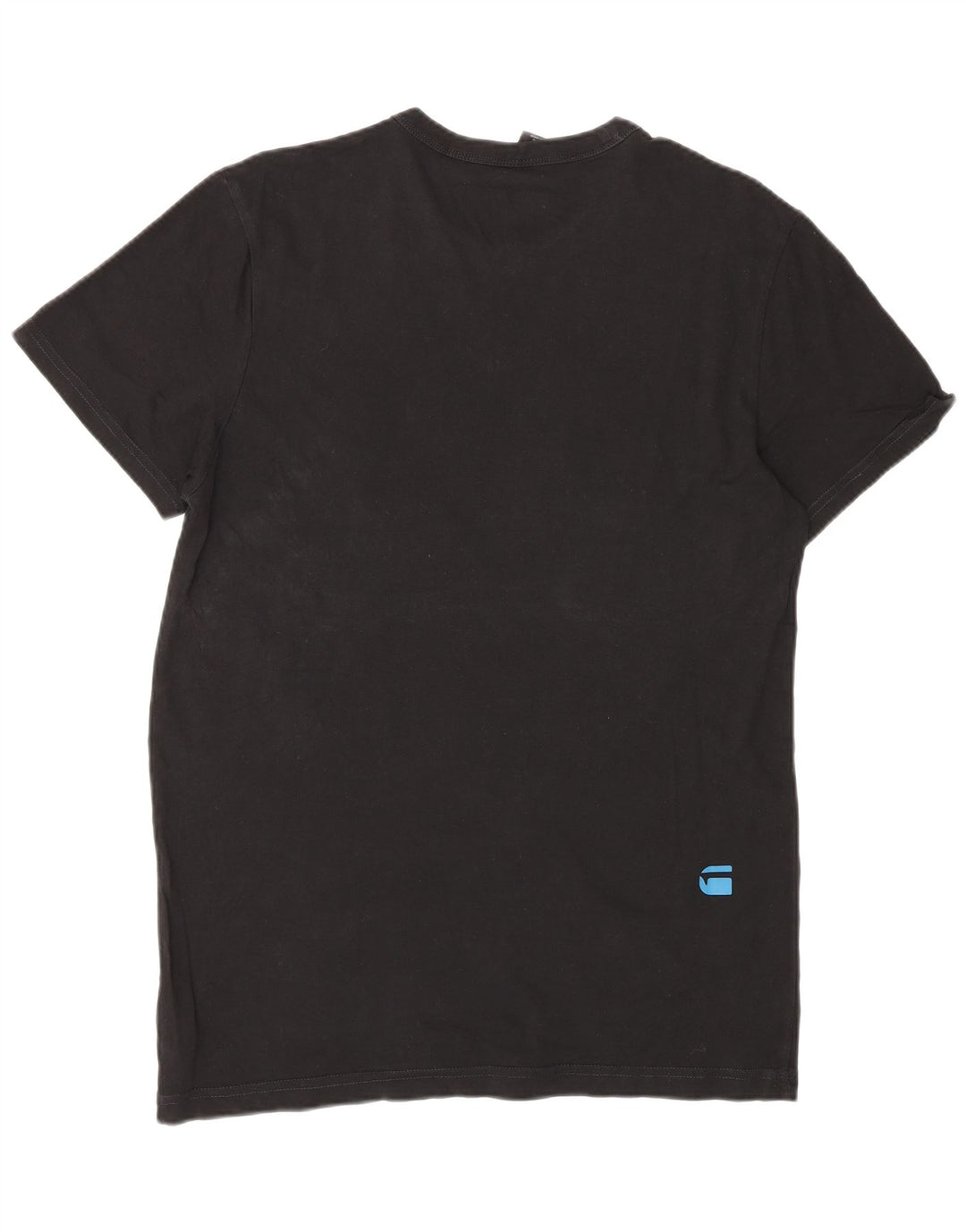 Camiseta gráfica masculina G-Star Top médio algodão preto