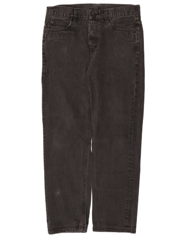 Carhartt Mens Straight Jeans W31 L28 Algodão Cinza