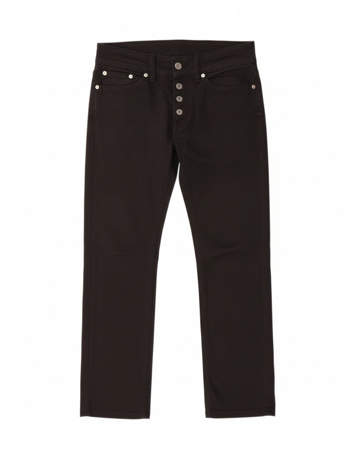 DONDUP Jeans retos femininos W27 L27 algodão preto