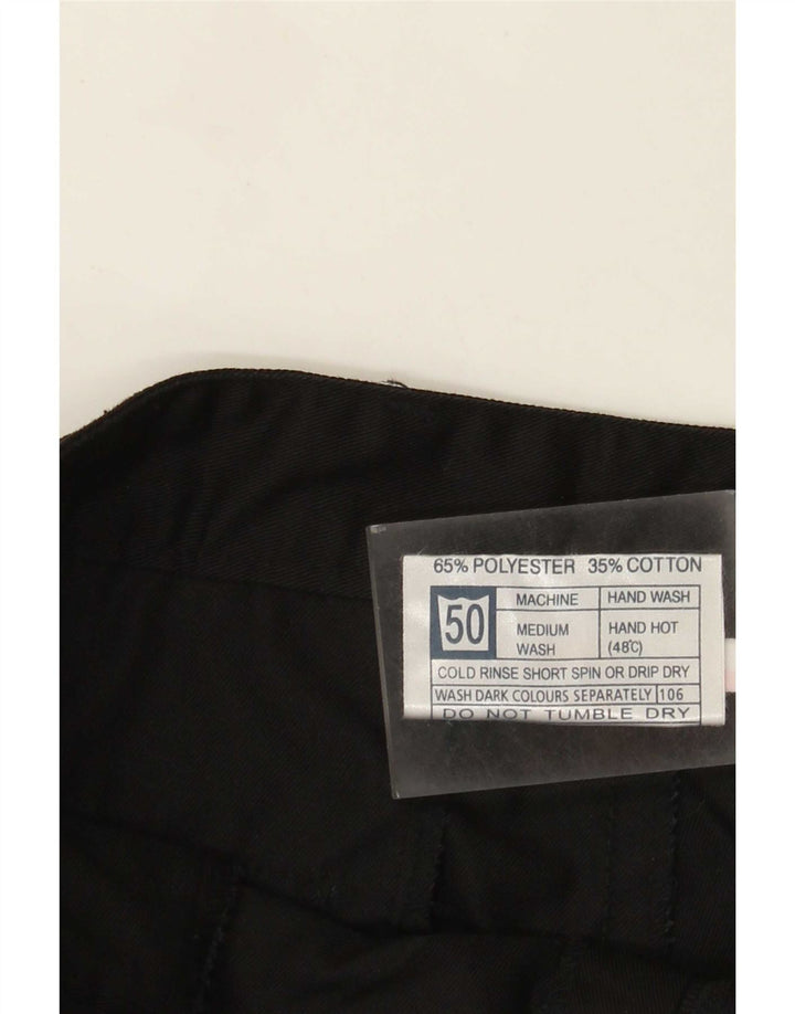 Calças Chino retas masculinas Dickies W36 L29 poliéster preto