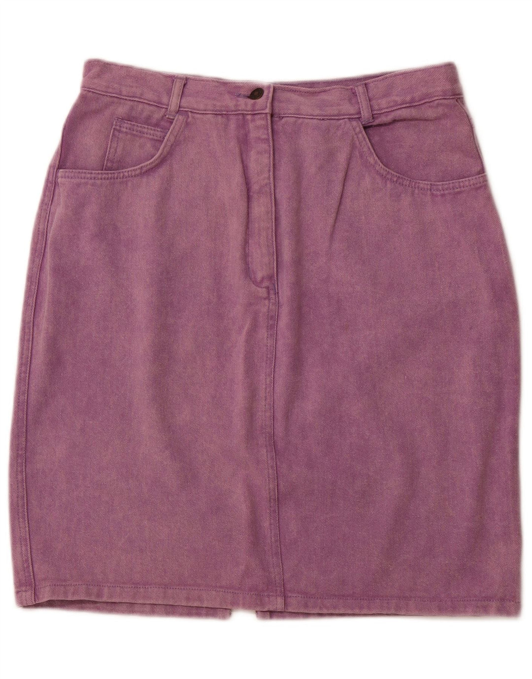 ARIZONA JEANS Saia jeans feminina de cintura alta EU 44 XL W30 algodão roxo