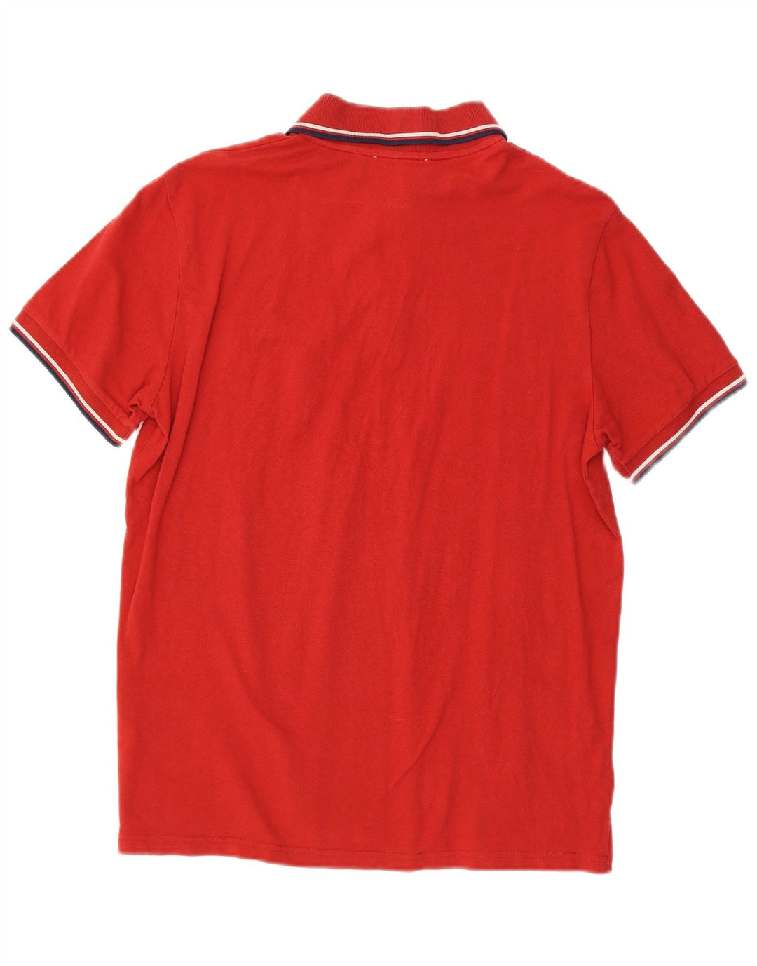 Camisa polo masculina TRUSSARDI grande algodão vermelho