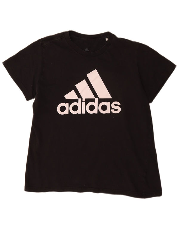 Adidas Camiseta Feminina Graphic Top UK 20/22 XL Algodão Preto