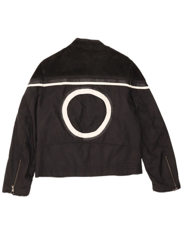 Jaqueta Les Boulevards Graphic Racer Feminina IT 48 XL Preto Colorblock