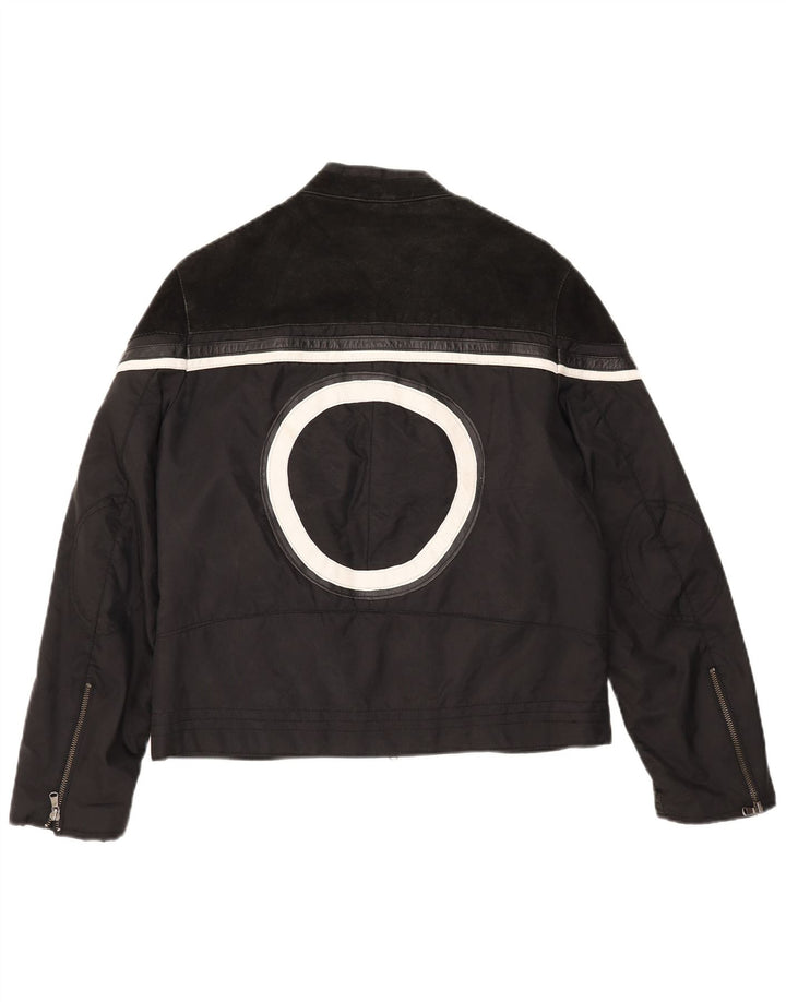 Jaqueta Les Boulevards Graphic Racer Feminina IT 48 XL Preto Colorblock