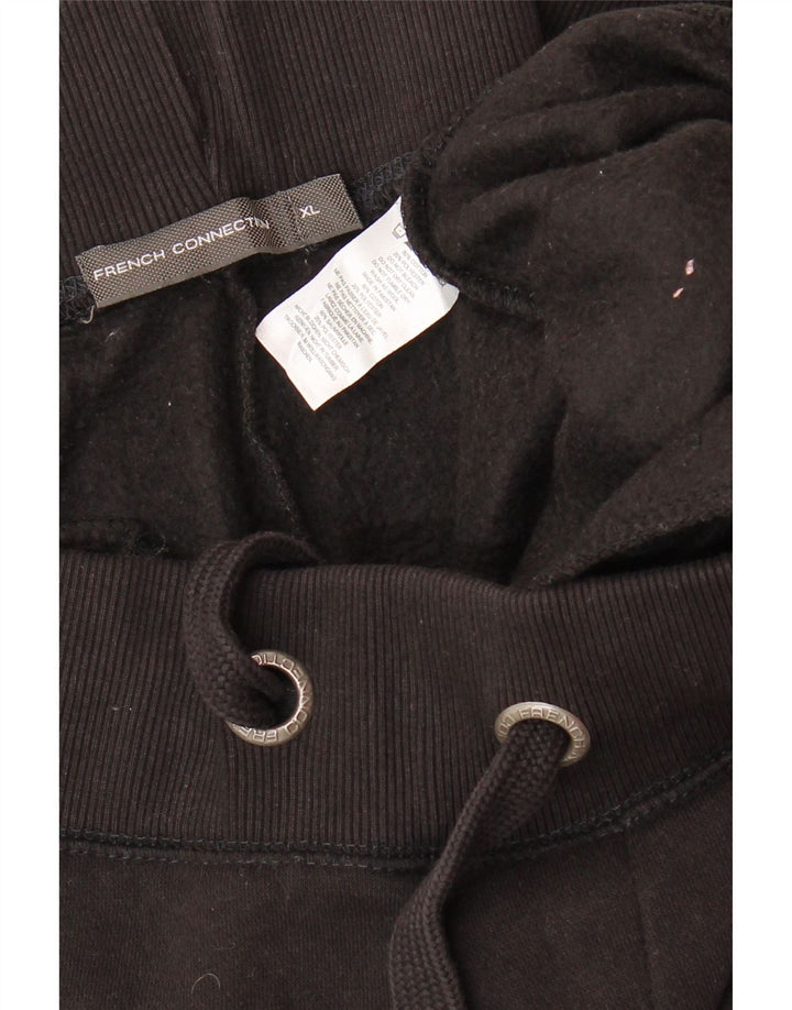 FRENCH CONNECTION Calça de treino masculina Joggers XL algodão preto