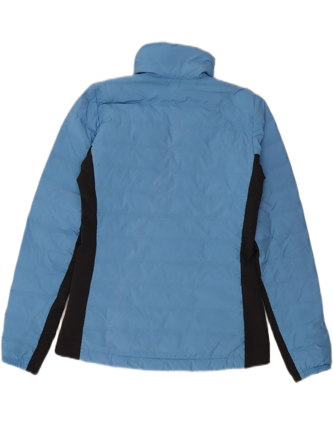 Jaqueta acolchoada feminina Helly Hansen UK 10 poliéster colorblock azul pequeno