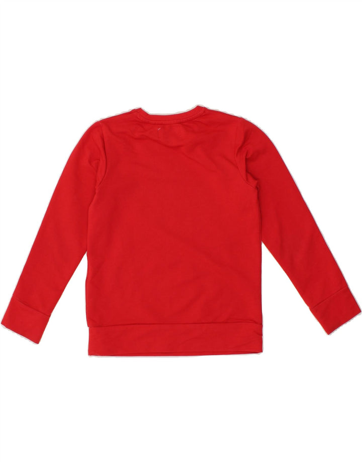 JACK & JONES Girls Graphic Sweatshirt Jumper 7-8 Years Red Cotton Vintage Jack & Jones and Second-Hand Jack & Jones from Messina Hembry 