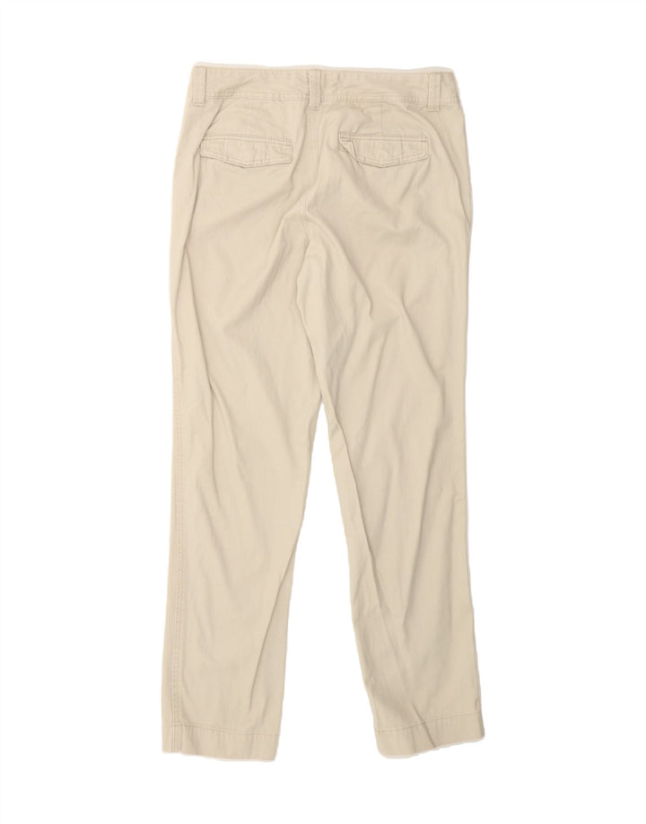 EDDIE BAUER Womens Slim Chino Trousers US 6 Medium W32 L31 Beige Cotton Vintage Eddie Bauer and Second-Hand Eddie Bauer from Messina Hembry 