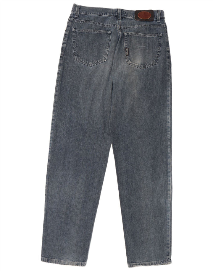 Trussardi Mens Tapered Jeans W36 L34 Azul Algodão