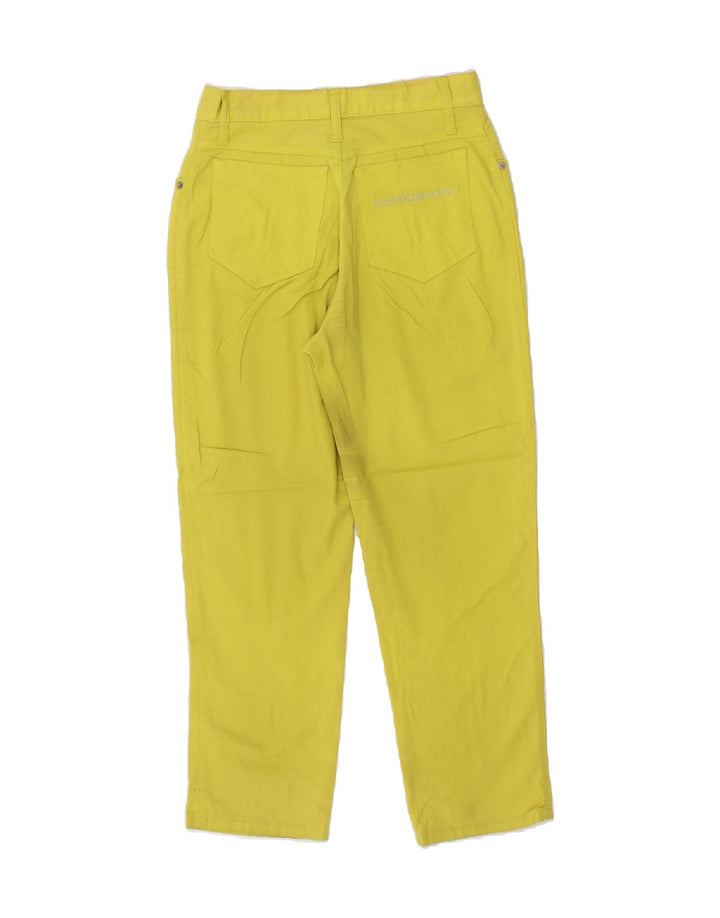 ROCCOBAROCCO Womens Tapered Casual Trousers W26 L24  Yellow Vintage Roccobarocco and Second-Hand Roccobarocco from Messina Hembry 