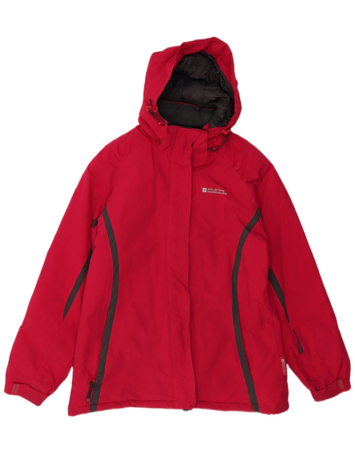 Jaqueta corta-vento feminina MOUNTAIN WAREHOUSE Reino Unido 14 grande bloco colorido vermelho
