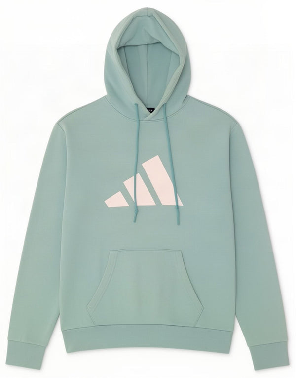 Adidas Mens Graphic Hoodie Jumper Médio Algodão Azul