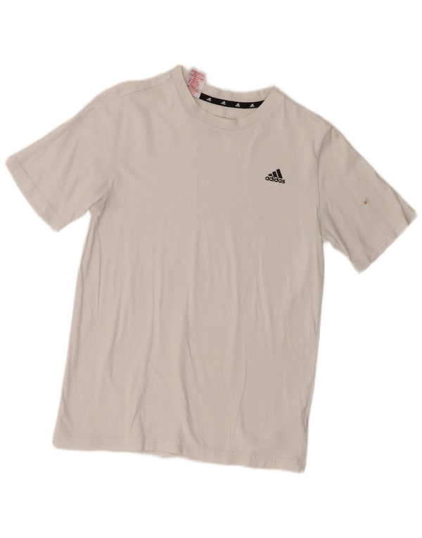 Camiseta Adidas Meninos 13-14 Anos Algodão Branco