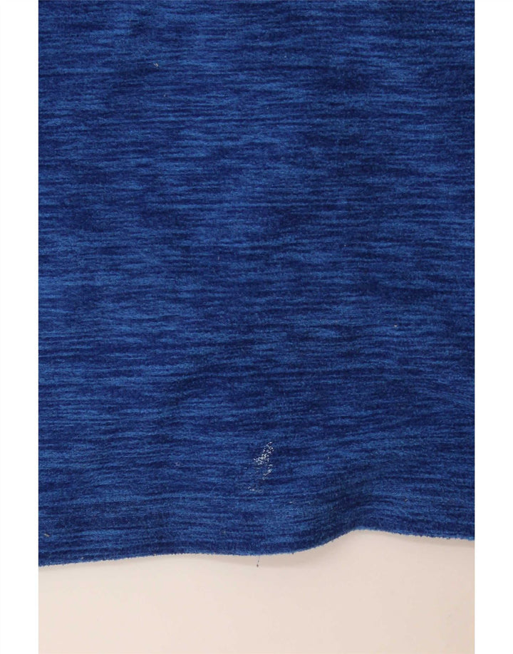 Suéter de lã masculino Mountain Warehouse com zíper e gola média azul marinho salpicado