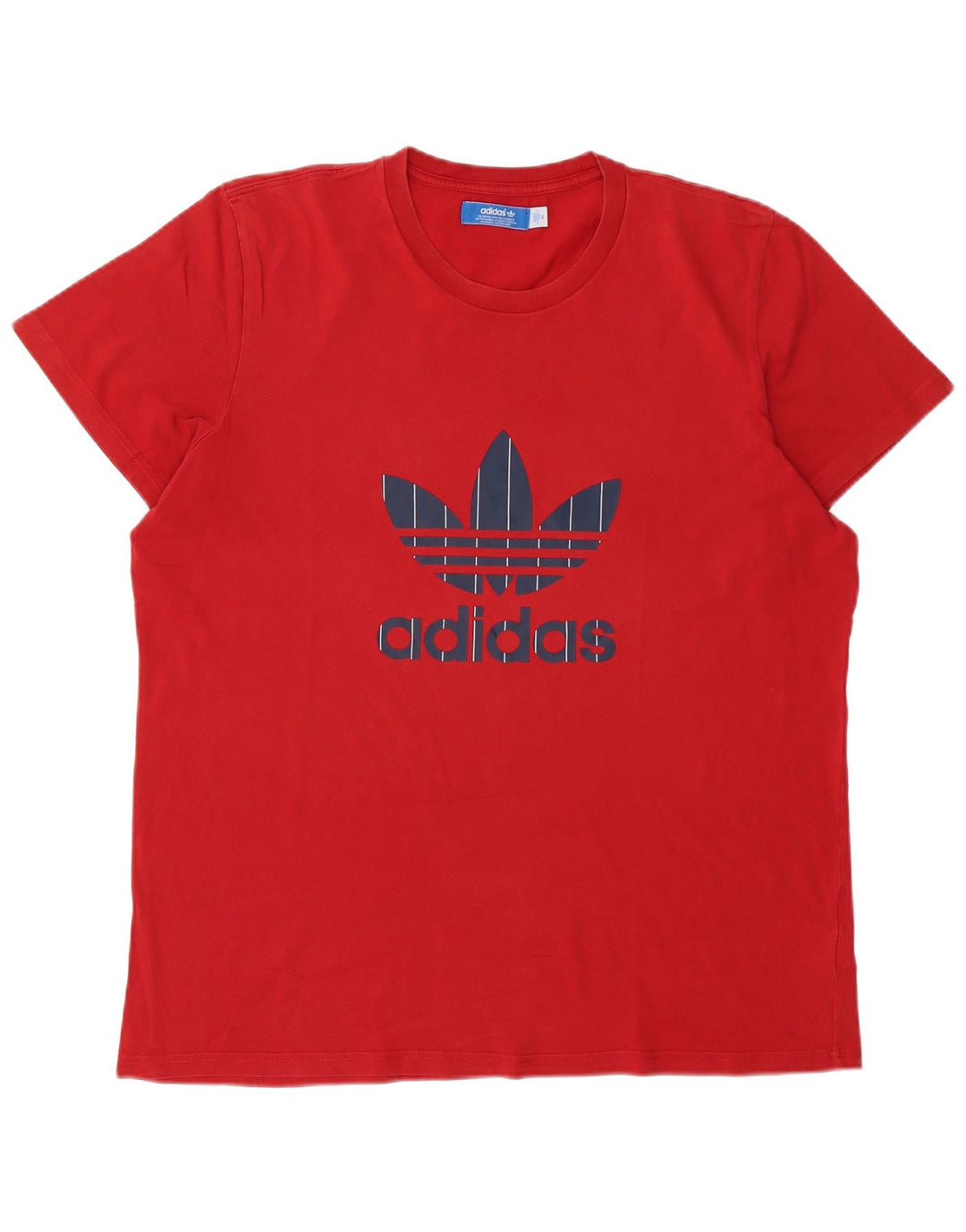 Adidas Mens Graphic T-Shirt Top XL Algodão Vermelho