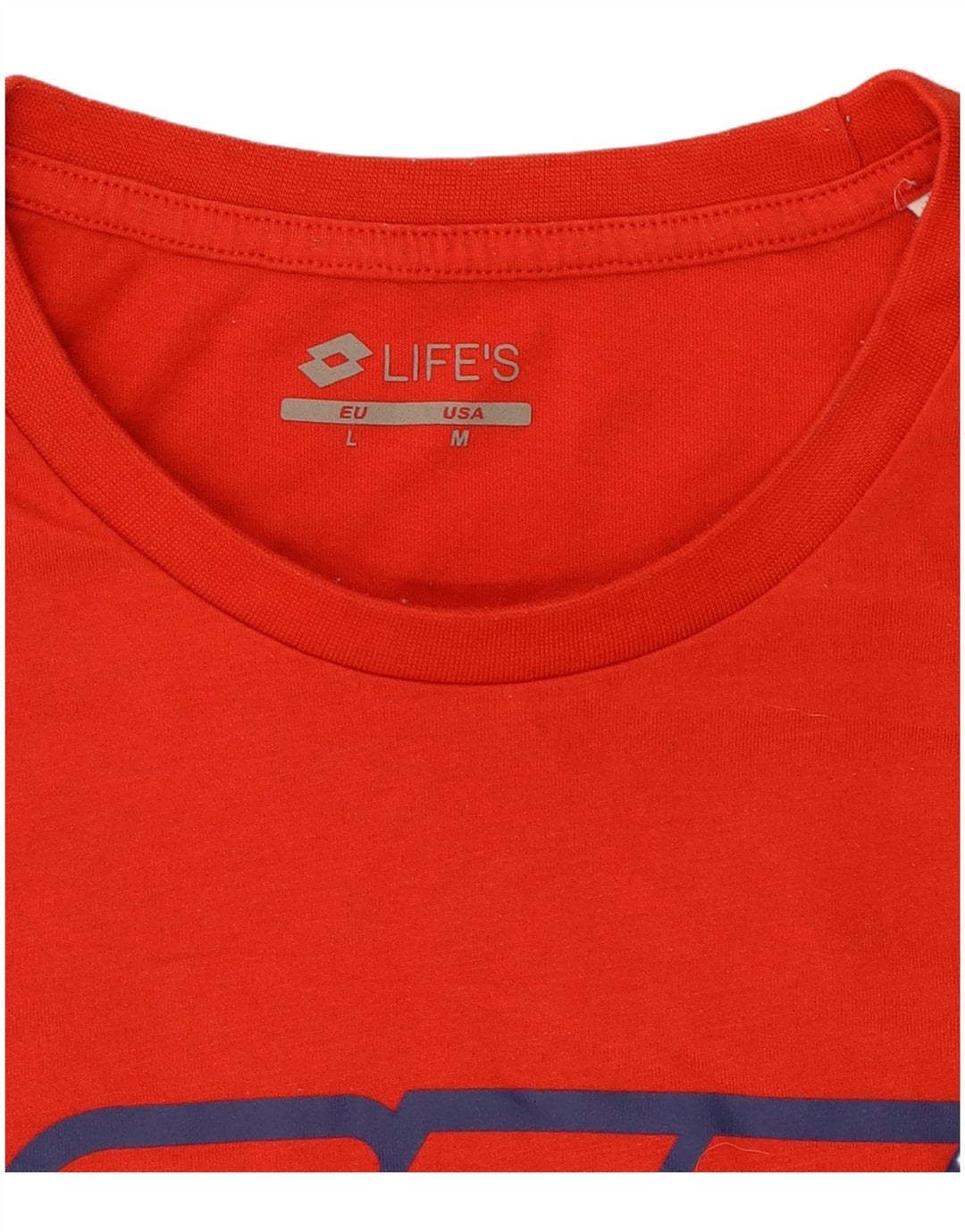 Camiseta gráfica masculina Lotto Top médio vermelho
