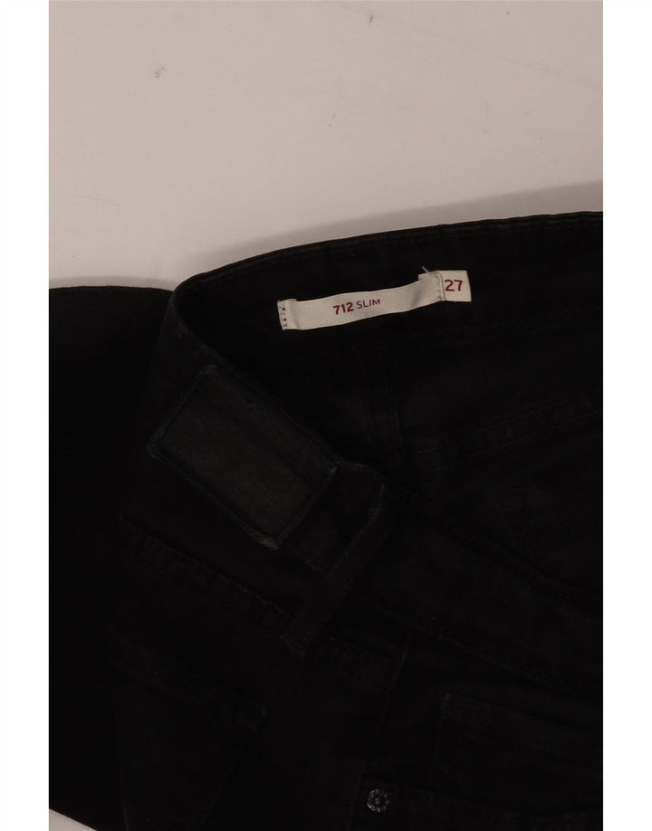 Calça jeans feminina LEVI'S 712 Slim W27 L28 preta