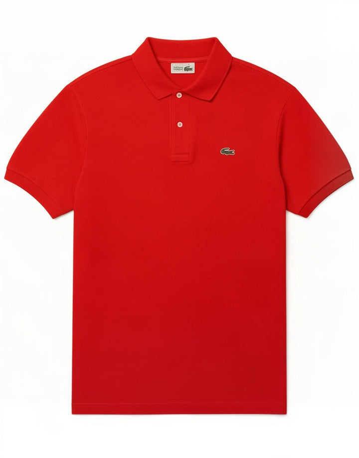 Camisa polo masculina Lacoste tamanho 4 médio vermelho